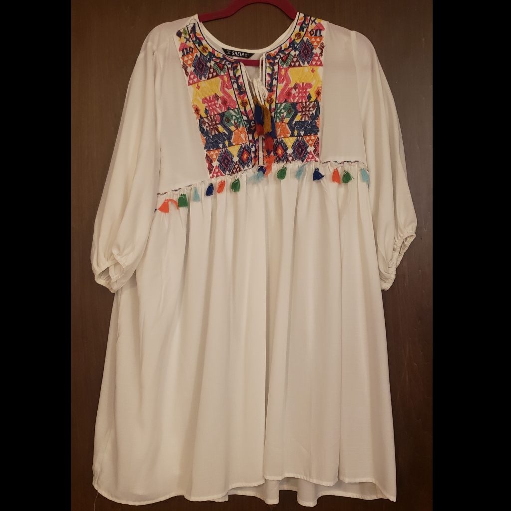 Babydoll Dress With Colorful Design